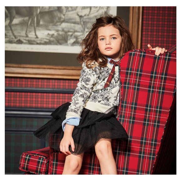 Janie&Jack Dot Tiered Tulle Skirt - Picture 1 of 9